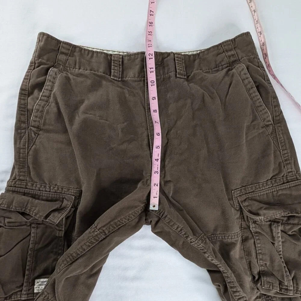 Y2k Levi's Brown Denim Multi Pocket Cargo Pocket Shorts